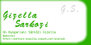 gizella sarkozi business card